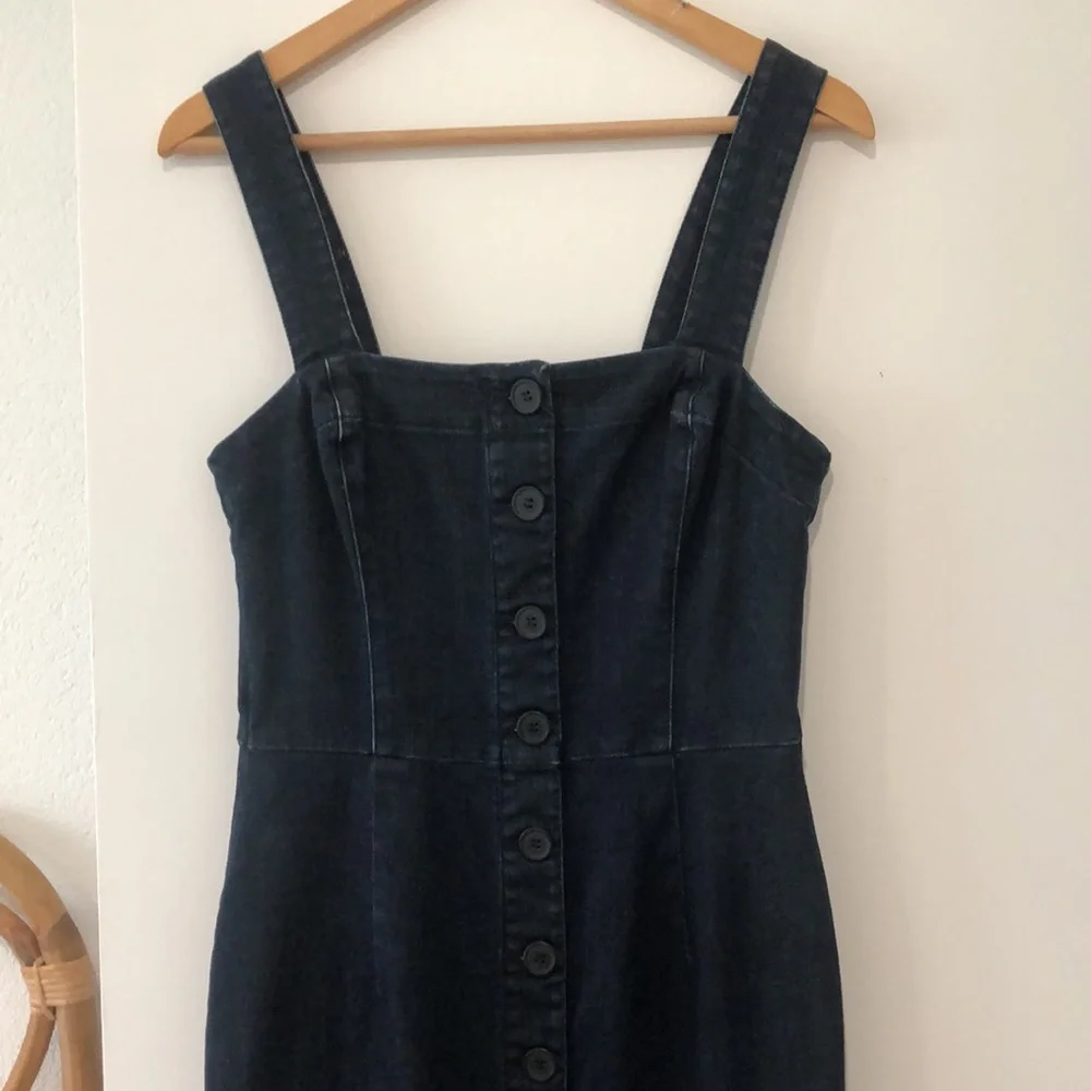Country Road denim button front dress - Picture 4 of 11